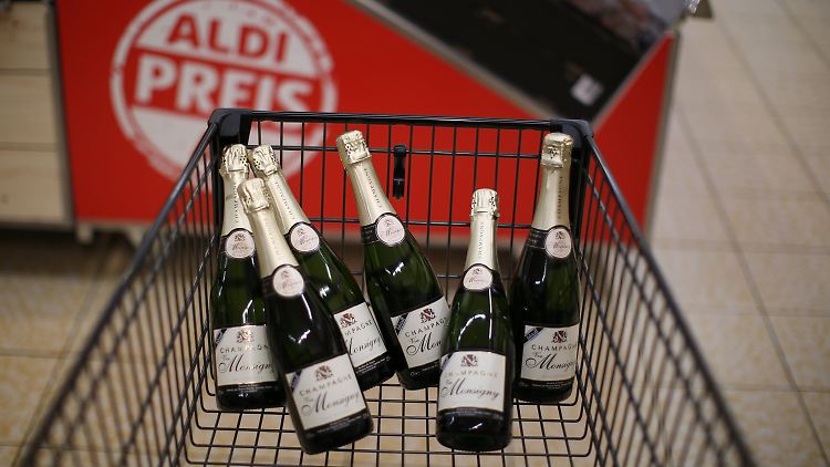 Champagner bei Aldi.