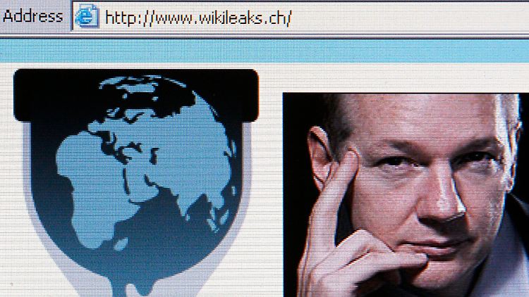 Ein Screenshot der Schweizer Wikileaks-Seite.
