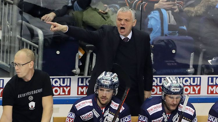 Glücklos: Clément Jodoin als Cheftrainer der Eisbären Berlin.