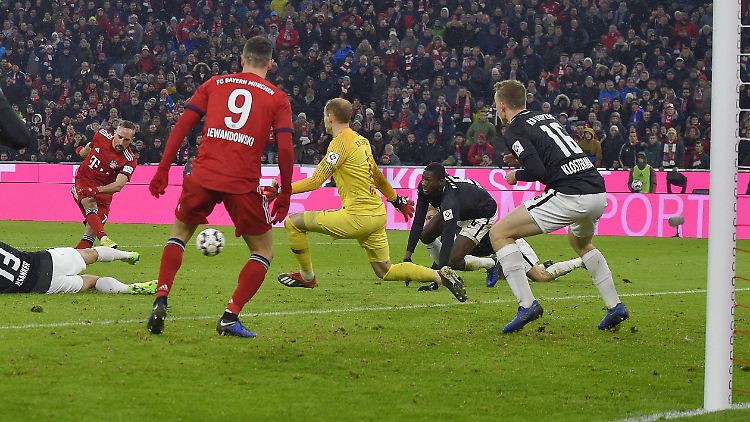 Das erst zweite Saisontor von Franck Ribéry war für den FC Bayern gegen Leipzig ein goldenes.