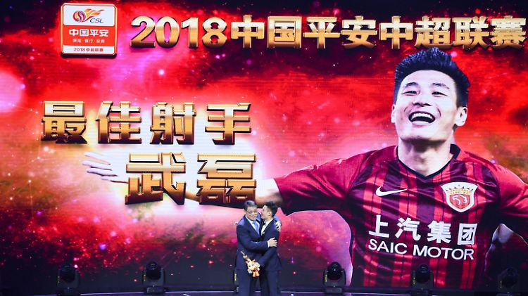 Ehre, wem Ehre gebührt: Wu Lei bekommt am 21. November einen Preis dafür, dass er so viele Tore für Chinas Fußballmeister Shanghai SIPG geschossen hat.