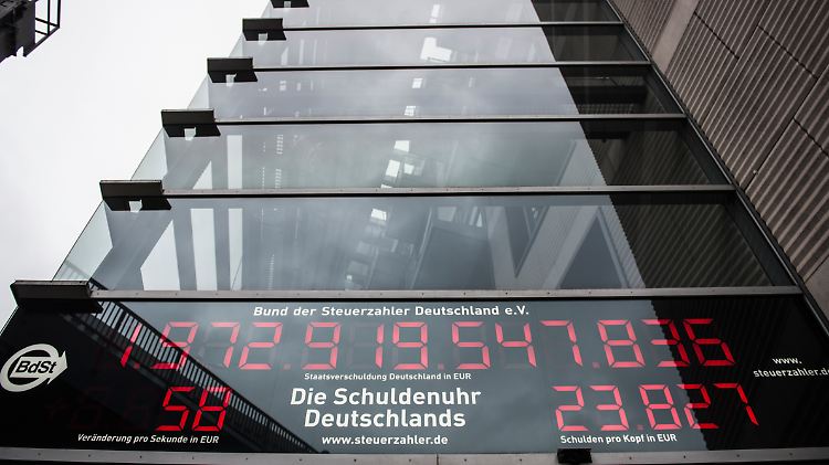Im Dezember 2017 wies die Schuldenuhr des Steuerzahlerbundes noch ein Minus von fast 1973 Milliarden Euro auf. Ein Jahr später ist der Schuldenberg auch dank der Geldgeschenke um mehr als 40 Milliarden Euro geschrumpft.