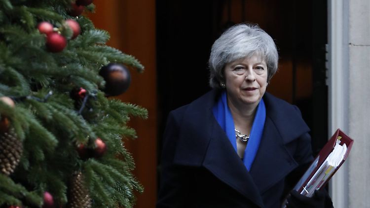 Weihnachtsstimmung? Für Theresa May geht es auch um ihre politische Zukunft.