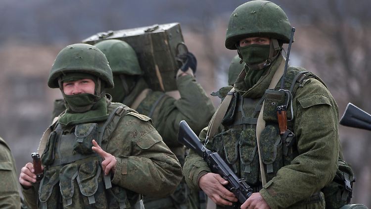 Pro-russische Separatisten auf der Krim. 