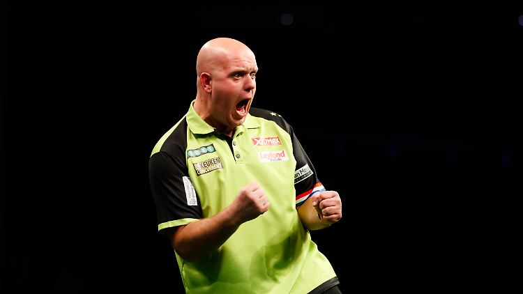 2014, 2017, 2019: Michael van Gerwen ist Darts-Weltmeister.