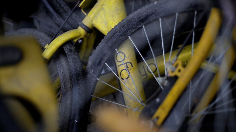 Nutzer beschweren sich über zahlreiche kaputte Fahrräder bei Ofo.