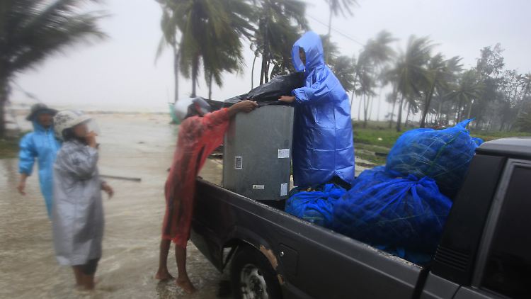 Die Wetterfront brachte große Mengen Regen mit sich.