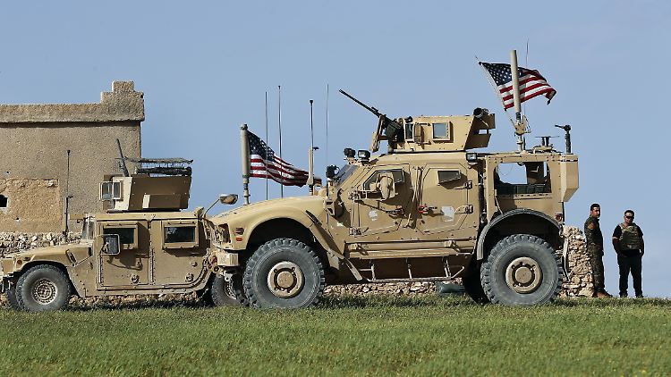 US-Soldaten im Norden Syriens: Bald sind die dort herrschenden Kurden auf sich allein gestellt.