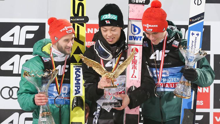 Hinter dem japanischen Dominator Ryoyu Kobayashi flog Eisenbichler auf drei der vier Tournee-Stationen auf Rang zwei.