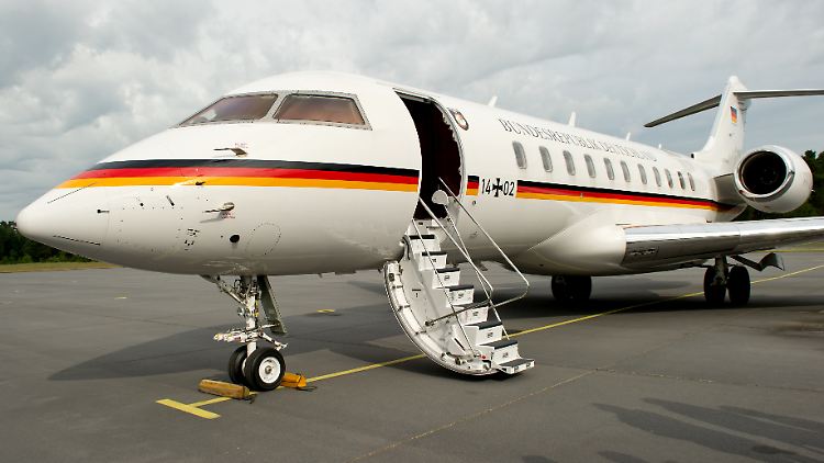 Eine von vier Global 5000 im Dienst der Flugbereitschaft der Luftwaffe.