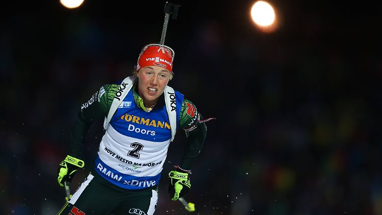 Beim Sprint in Nove Mesto ließ Laura Dahlmeier nur die Norwegerin Marte Olsbu Röiseland passieren.