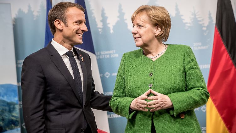 Frankreichs Staatspräsident Macron und Bundeskanzlerin Merkel sind auf gute Zusammenarbeit bedacht.