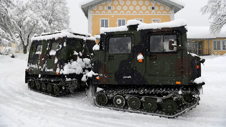 Die Bundeswehr muss in Bayern helfen.