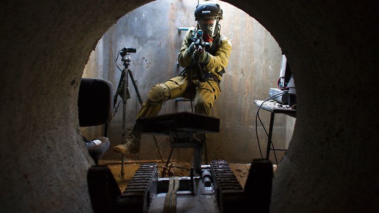 Auch in Tunnelbauten setzt das israelische Militär seit Jahren Roboter ein. 