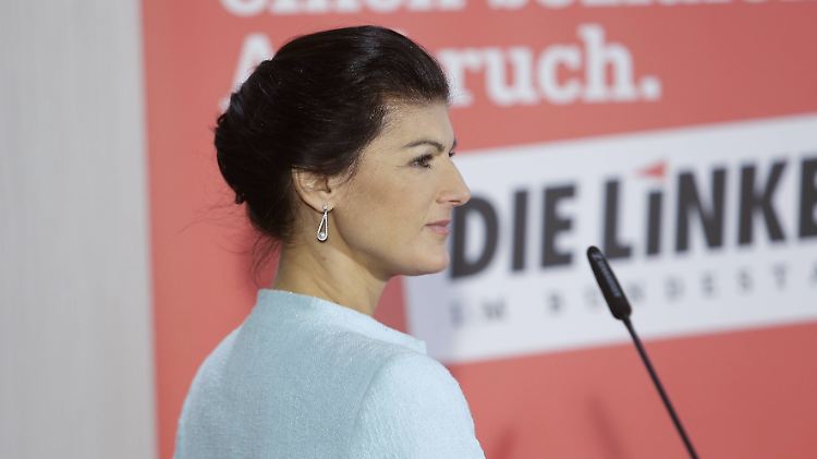 Um sie gibt es in der Linkspartei die meisten Debatten: Co-Fraktionschefin Wagenknecht.