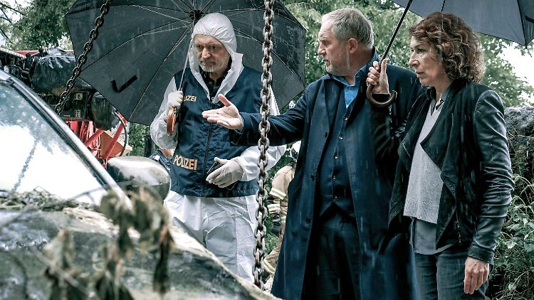 Eisner (Harald Krassnitzer, m.) und Fellner (Adele Neuhauser, r.) wollen den Mord an einer Journalistin aufklären.