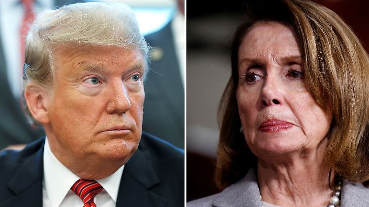 Donald Trump und Nancy Pelosi führen derzeit einen erbitterten Machtkampf.