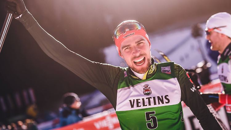 Mit Vinzenz Geiger auf Platz zwei: Johannes Rydzek.