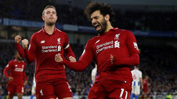 Mohamed Salah wurde mit seinem 14. Ligatreffer zum Matchwinner für den FC Liverpool in Brighton.