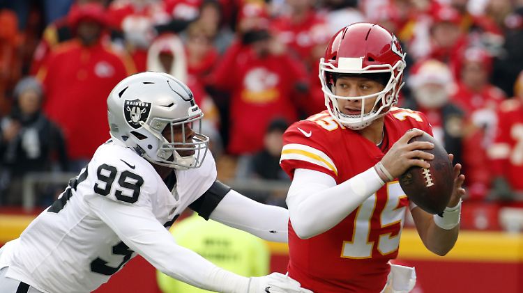 Patrick Mahomes erzielte einen Touchdown per Lauf und warf 278 Yards.