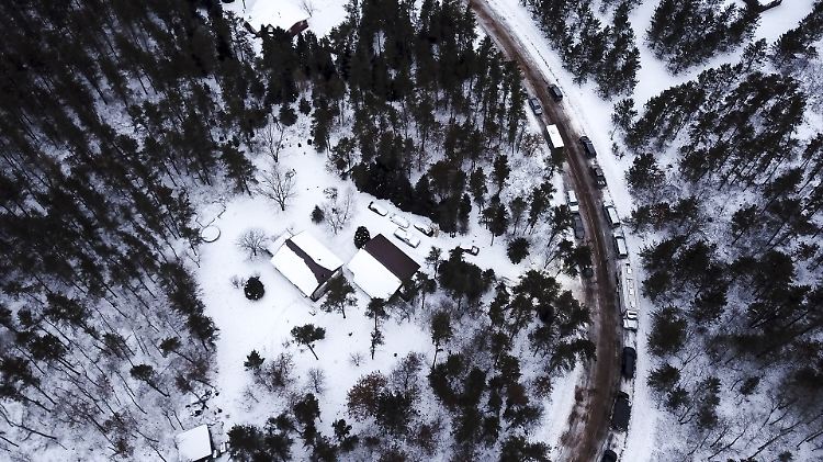 Das Luftbild zeigt die Hütte, in der Jayme Closs festgehalten wurde.