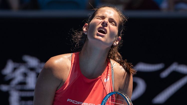 Görges war mit ihrem Spiel nicht zufrieden.