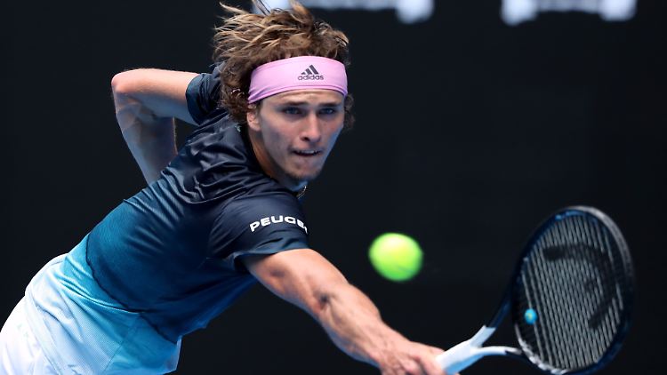 Alexander Zverev lieferte eine solide Leistung ab im Melbourne Park.