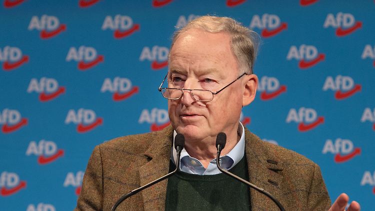 Parteichef Gauland am Sonntag bei der Europawahlversammlung der AfD in Riesa.