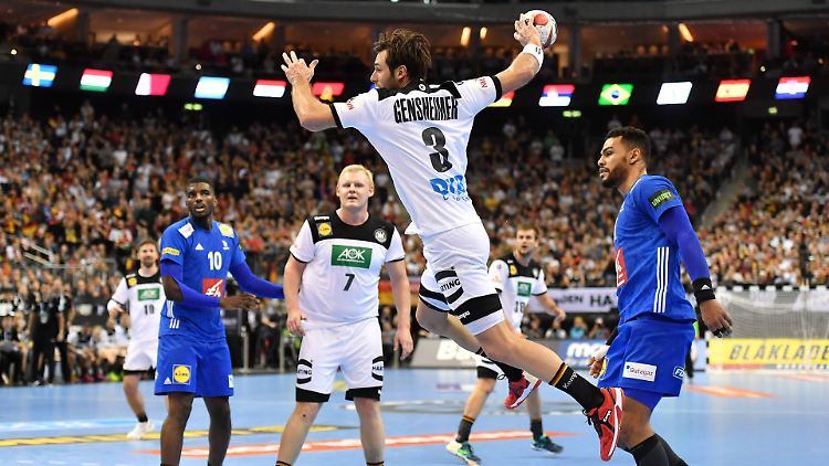 Das deutsche Team um Kapitän Uwe Gensheimer zeigte auch gegen Frankreich eine starke Leistung.