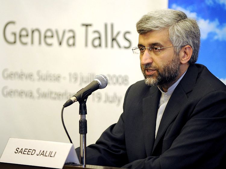 Der iranische Atomunterhändler Said Dschalil bei früheren Atomgesprächen in Genf (Archivfoto vom 19.07.2008). Nach rund einjähriger Pause beginnen in Genf neue Gespräche über das umstrittene iranische Atomprogramm.