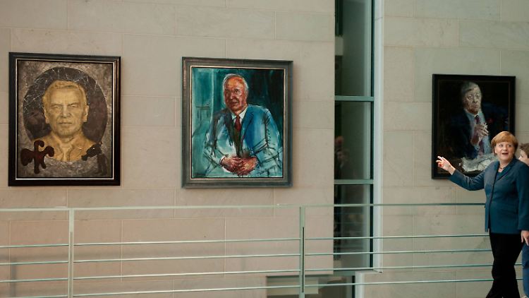Im Bundeskanzleramt ist jeder Kanzler mit einem Gemälde verewigt.