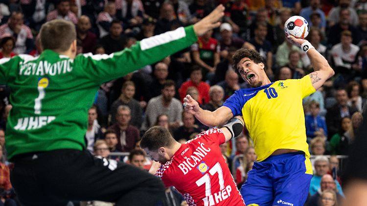 Brasilien stoppt Kroatiens Siegesserie bei der Handball-WM in Deutschland und Dänemark.