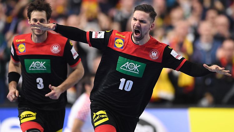 Fabian Wiede (r.) lieferte gegen Kroatien ein überragendes Spiel ab.