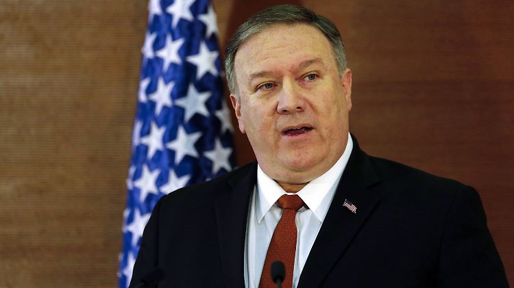 US-Außenminister Mike Pompeo sichert dem Interimspräsidenten Guaidó die Unterstützung seines Landes zu.