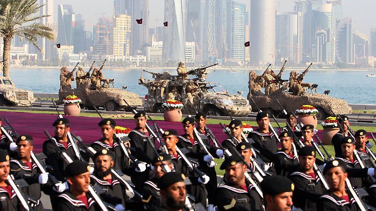 Militärparade in Katars Hauptstadt Doha. (Archivbild).