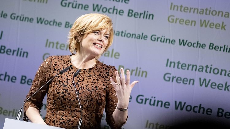 Bundeslandwirtschaftsministerin Julia Klöckner auf der  Grünen Woche in Berlin.