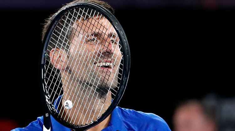 Im siebten Tennis-Himmel: Novak Djokovic zeigt im Halbfinale perfekten Sport.