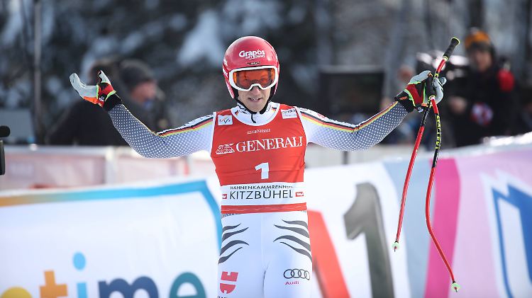 Nicht zu glauben? Josef Ferstl gewinnt den Super-G-Klassiker auf der legendären Streif in Kitzbühel.