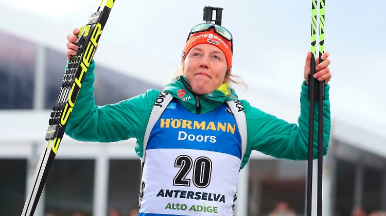 Wieder in der Goldspur: Biathlon-Star Laura Dahlmeier, die wegen Erkrankungen erst verspätet in die Weltcup-Saison gestartet war.