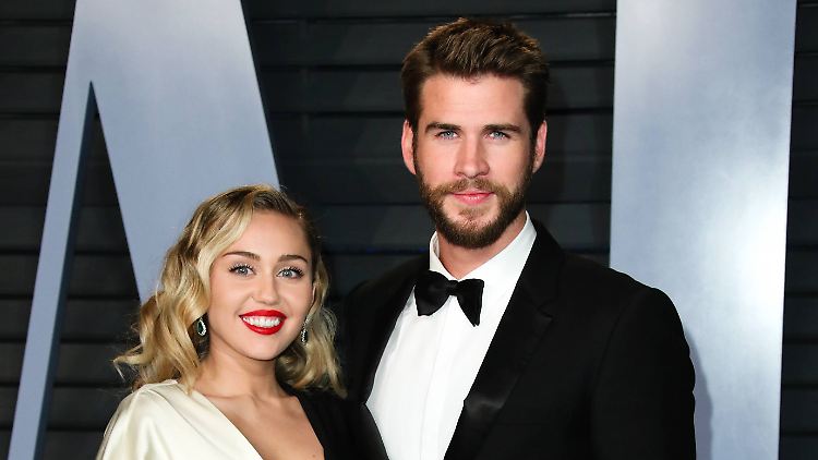 Seit Weihnachten verheiratet: Liam und Miley.