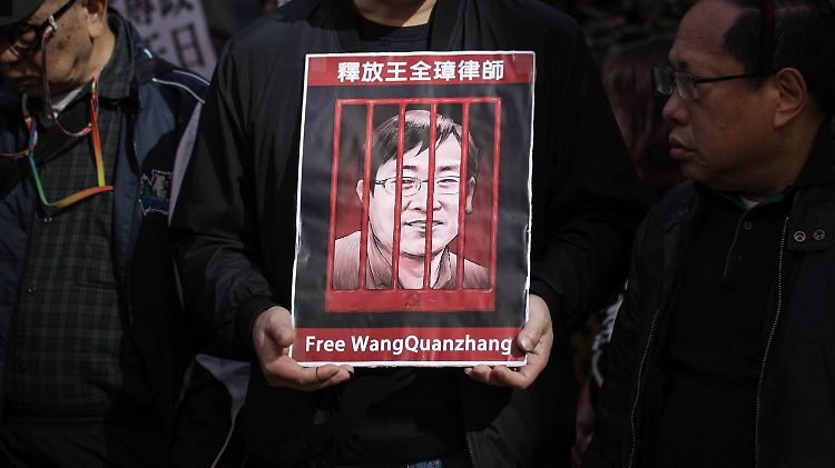 Die Inhaftierung von Wang Quanzhang löste Proteste aus.