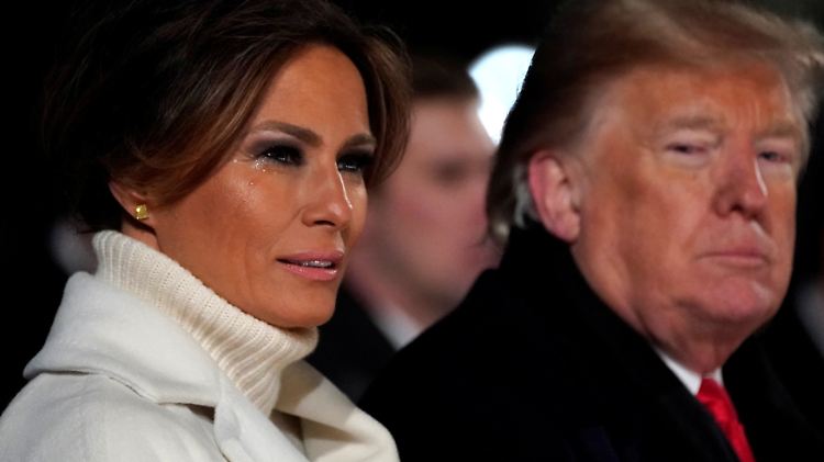 Hat sie oder hat sie nicht? Über die Reaktion von Melania Trump auf den Wahlsieg ihres Mannes halten sich hartnäckige Gerüchte.
