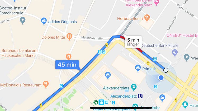 In Zukunft könnte der Streckenverlauf bei Google Maps durch Blitzerstandorte ergänzt werden.