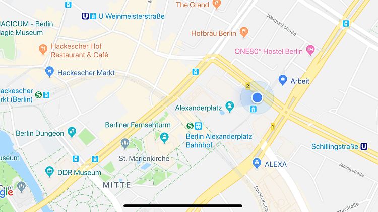 Noch sind die zusätzlichen Feature bei Google Maps in Deutschland nicht zu sehen.