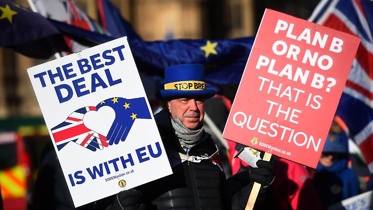 Anti-Brexit-Demonstrant in London.