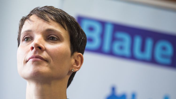 Nach ihrem Austritt aus der AfD 2017 hatte Frauke Petry "Die blaue Partei" gegründet und den Schriftzug als Logo beim Deutschen Patent- und Markenamt als Marke angemeldet. 