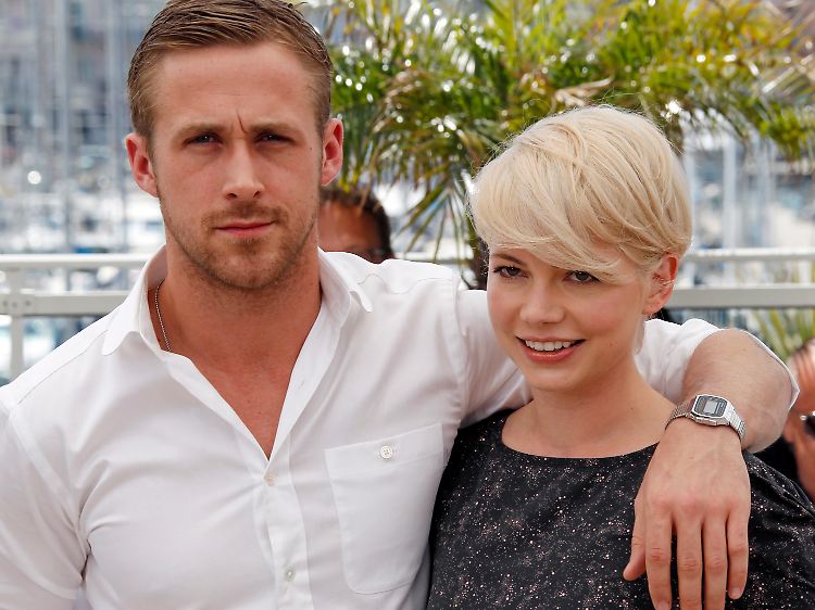 Gosling und Michelle Williams in Cannes. Sie sind die Hauptdarsteller in "Blue Valentine".
