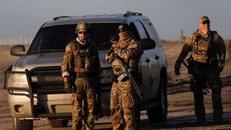 Mitglieder des US-Grenzschutzes in der Nähe von Tijuana.