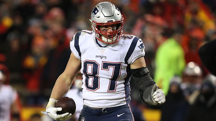 "Als hätte man ihm ein Klavier auf den Rücken geschnallt": Rob Gronkowski.