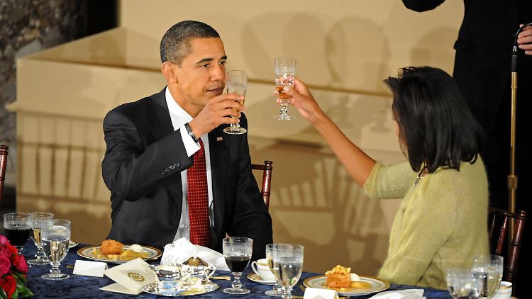 Feiern 29. Hochzeitstag: Barack und Michelle Obama.